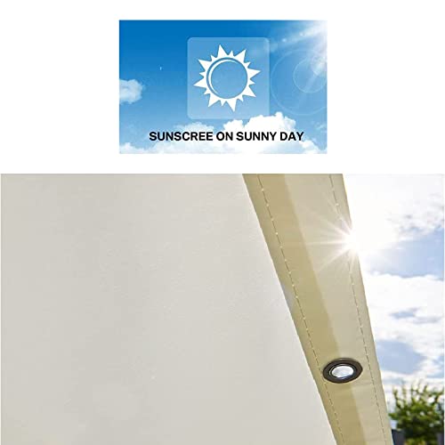 Voile d'ombrage imperméable rectangulaire 1.4x4 m auvent extérieur