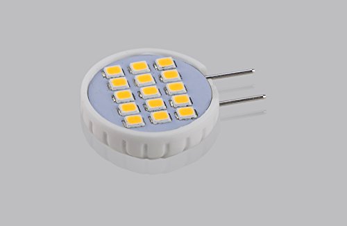 Cbconcept Ul Listed Sidepin G8 Led Light Bulb, 5 Pack, 1.6 Watt, 200 Lumen, Not Dimmable, Pure White 6000K, 180 Degreebeam Angle, Ceramic Sunflower, 20W Equivalent, Under Cabinet,Counter Puck Kitchen #TOP2