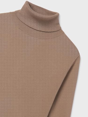 Mayoral Basic Knitting Turtleneck for Girls Camel3
