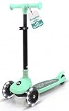 SereneLife Monopattino Bambino Pieghevole, Monopattino Bambina a 3 Ruote con Luci LED, Manubrio Regolabile e Freno, Monopattino a 3 Ruote, Scooter per Bambini e Bambine dai 3 Anni fino a 50 kg