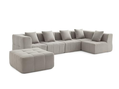 MILYsofa Sofá esquinero Modular de 5 plazas