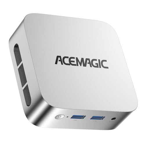 ACEMAGIC V1 Mini PC Twin Lake N95 up to 3.4GHz 16GB DDR4 RAM 512GB M.2 SSD 4K HDMI WiFi/BT for Business Office and HTPC