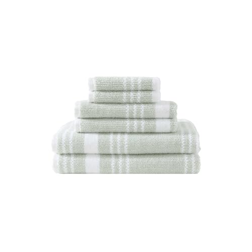 Image of Nautica - Cotton Hand, Fingertip & Bath Towel Set, 6 Pack Towels