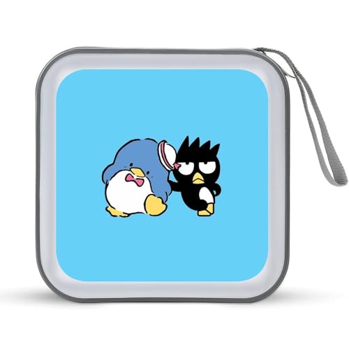 タキシードサム CDケース プラケース DVD収納ケース CD収納ボックス ディスクケース 防水 メディアケース 大容量 40枚収納 小型 持ち運び便利 薄型 ファスナー付 旅行