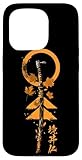 Sword Ghost Samurai in Japanese Retro Samurai Warrior Case for iPhone 15 Pro