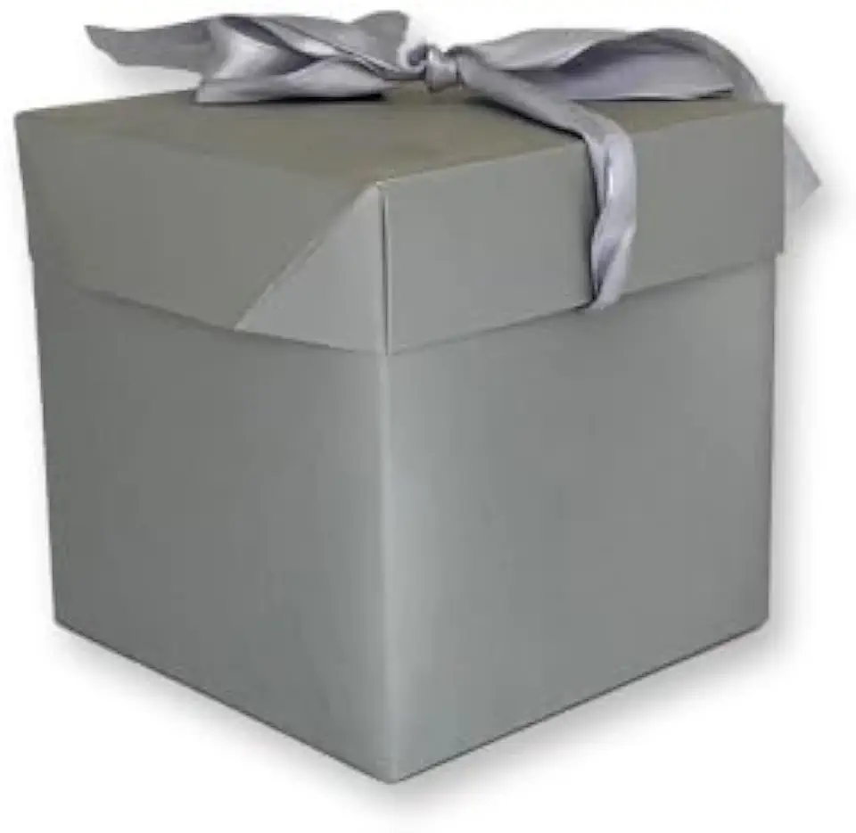 Paper Gift Box 10X10cm Silver