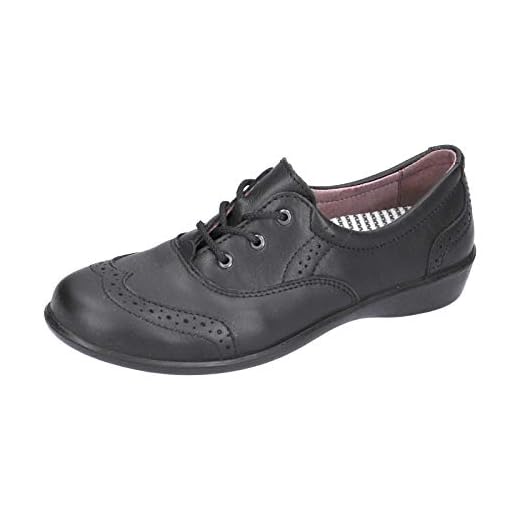 RICOSTA Schnürhalbschuhe Kate, Weite: Mittel (WMS), Halbschuh Schnürschuh,schwarz,42 EU / 8 UK