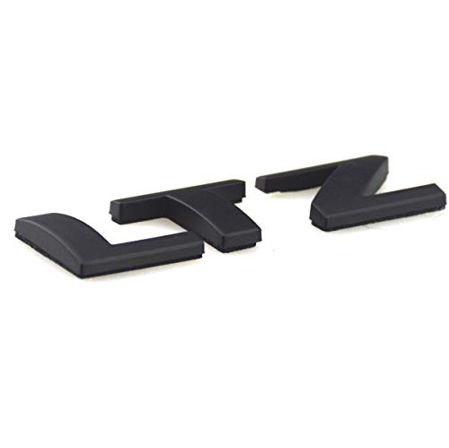 Emblema LTZ negro mate de 2 piezas para maletero de coches 2008 a 2015 4