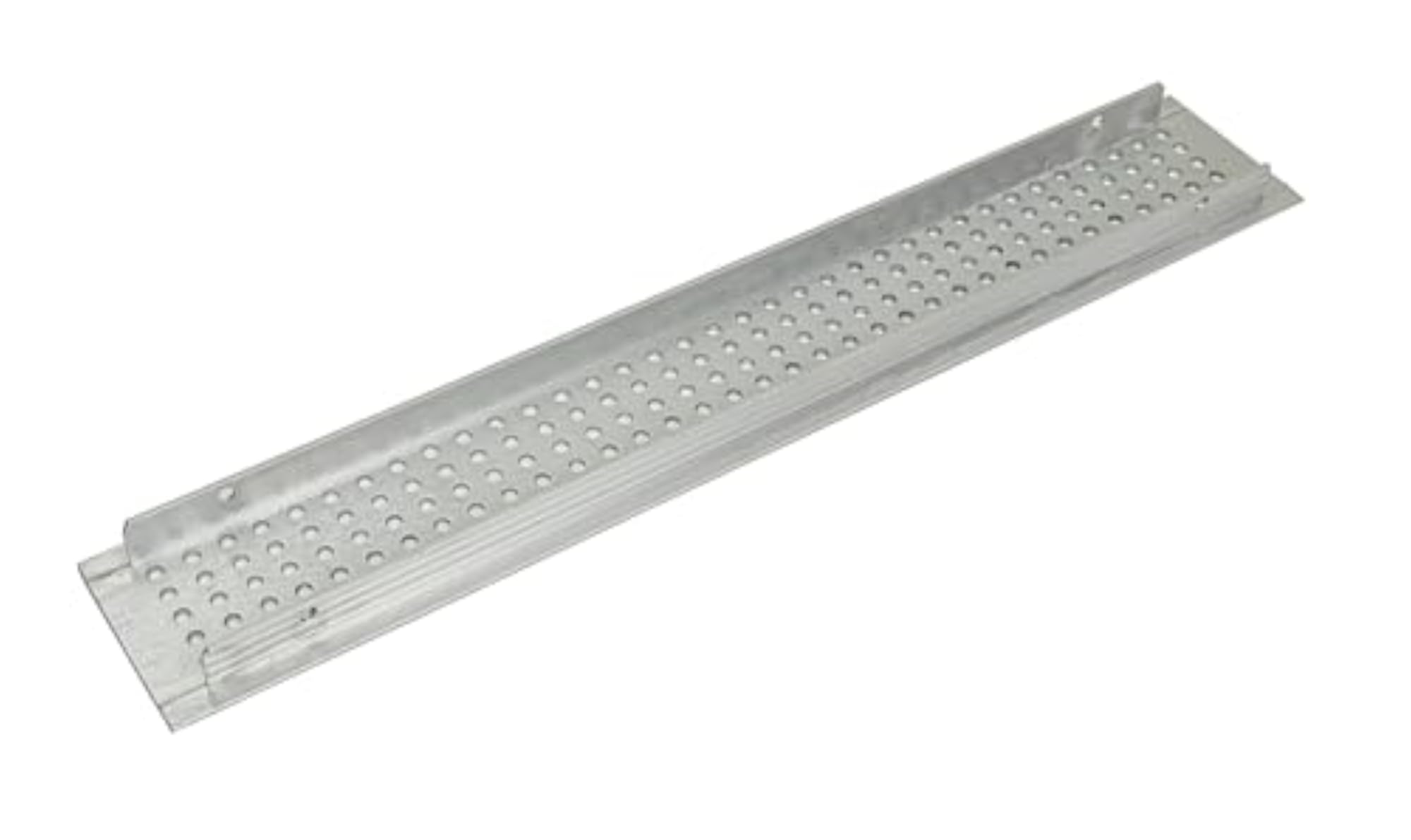 Silver Finish Aluminium Kitchen Ventilation Grill, 51mm x 255mm
