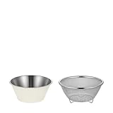 【CONCEPTION】 Des trous minuscules et rapprochés signifient que vos aliments s'écoulent rapidement, le maillage est robuste et ne se déformera pas, ne s'étirera pas et ne s'accrochera pas, même sous les aliments lourds.