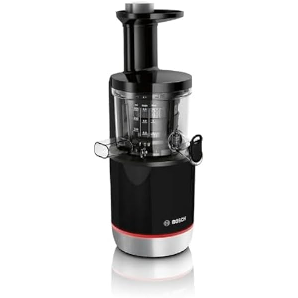 Bosch VitaExtract Slowjuicer wyciskarka wolnoobrotowa wydajny i cichy silnik moc 150 W blokada DripStop łatwa w czyszczeniu kolor szczotkowana stal MESM731M