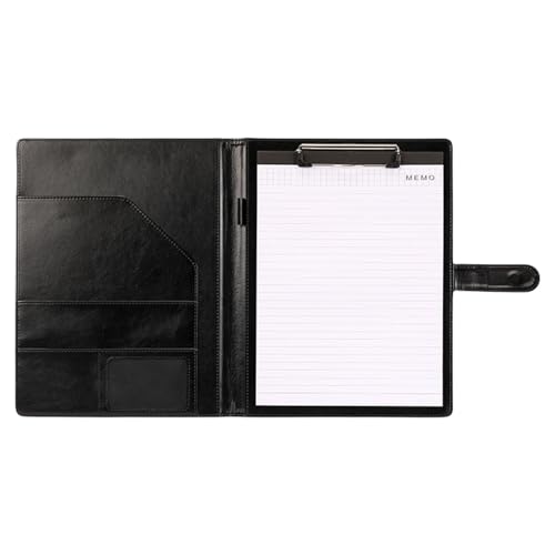 Porte-bloc porte-stylos rigide avec porte-cartes intégré