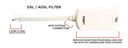 The Cimple Co 2 Wire, 1 Line Dsl Filter - For Removing Noise And Other Problems From Dsl Related Phone Lines #TOP4