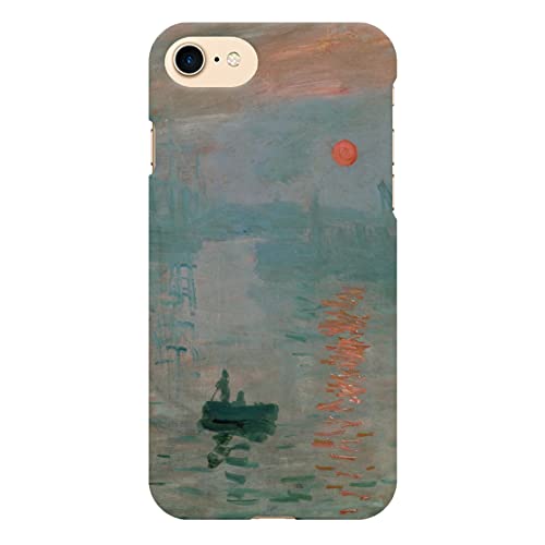 ブレインズ iPhone SE 第3世代 第2世代 iPhone8 iPhone7 ハード ケース カバー モネ 印象 日の出 クロード 絵画 名画 西洋画 名作 画家 風景 景色 風景画 ユニーク おしゃれ 個性的 iphonese3 iphonese2