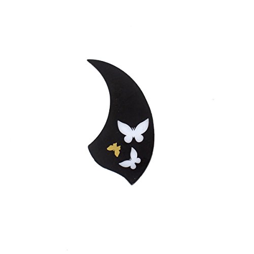 Universal Ukulele Self Stick thin Pickguard ,style-1 Black