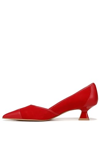 Franco Sarto Womens Darcy Pointed Toe Kitten Heel Pumps Cherry
