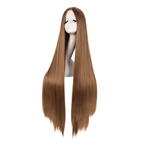 Image of MapofBeauty 40 Inch /100cm Fashion Straight Long Costume Anime Cosplay Wig (Light Brown)