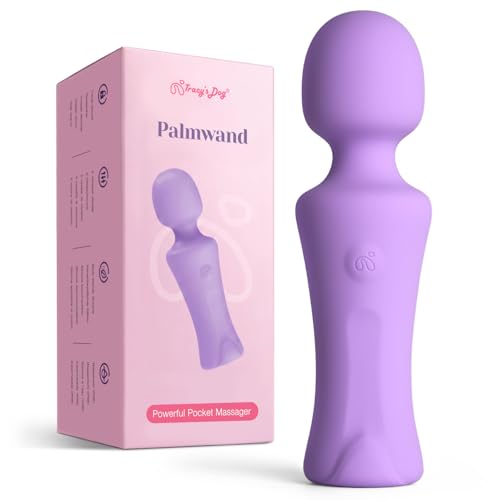 Tracys Dog Pocket Wand Vibrator - Mini Cordless Wand Massager for Women Clit Stimulation 4 Intensity Levels Waterproof Rechargeable Travel-Friendly Adult Sex Toy for Solo & Couples Sex Games