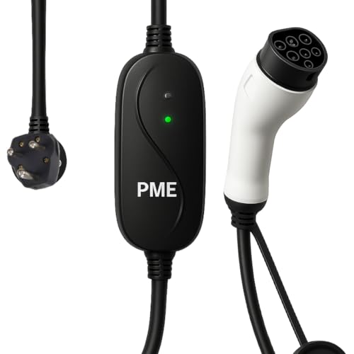 Image of 3.6kW Portable EV Charger - Type 2 Charging Gun, IP66 Waterproof, 5m Cable, 25A Plug, Built-in Safety Protections