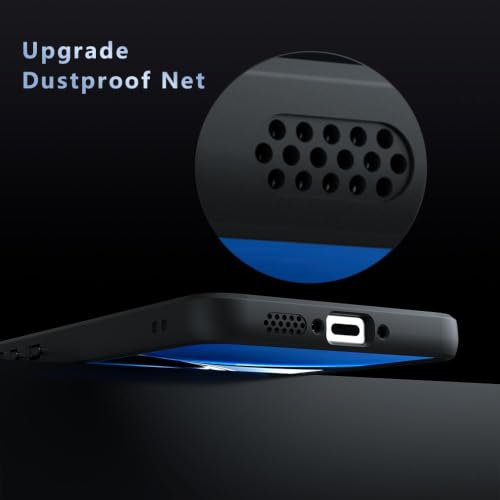 Image of Matte PC+TPU Back Cover Case for Poco X7 Pro 5G, Air Bag Corners, Anti-Fingerprint, Never Turns Yellow, Micro Arc Edge, Camera Protection, Black