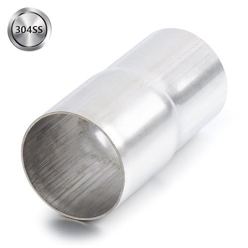 Image of A-KARCK Exhaust Adapter Connector 2 inch OD to 2 inch ID, Exhaust Pipe Reducer 4 inch Overall Length 304 Stainless Steel