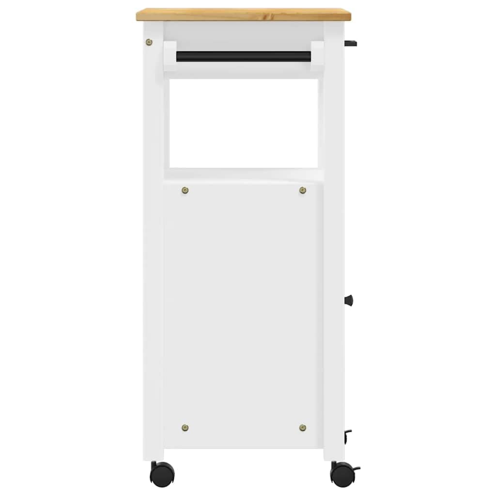 vidaXL Küchenwagen Monza 48x40x88,5 cm Massivholz Kiefer