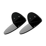 Aliisare 3 PCS Acrylic Floating Wall Shelves Easy Install Easy To Use For Security Cameras, Baby Monitors, Speakers,Universal Small Wall Shelf Black - Image 5