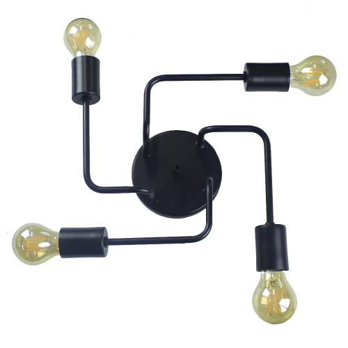 Lustre Sputnik Aranha 4 Braços luminária Industrial