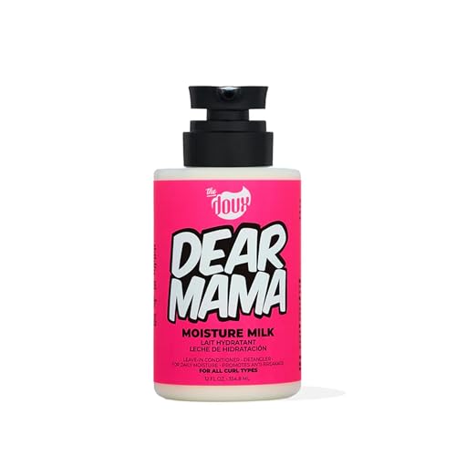 The Doux DEAR MAMA Moisture Milk – Leave In Conditioner for Curly Hair with Aloe & Pineapple – Curl Refresher, Detangler & Deep Conditioner for Natural Hair Care