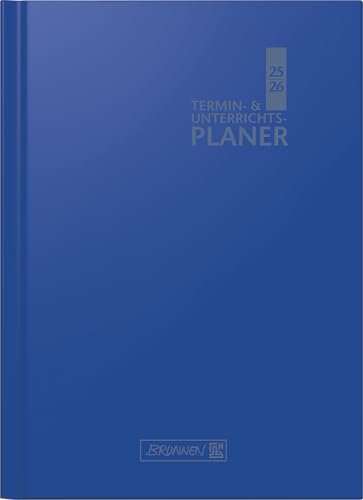 BRUNNEN Termin- & Unterrichtsplaner 2025/2026 | A4, Kunststoff, blau
