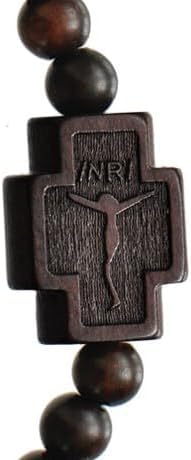 Jujube Wood 8mm Rosary Bracelet - Image 3