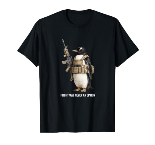Flight was Never an Option Penguin Funny Meme T�V���c