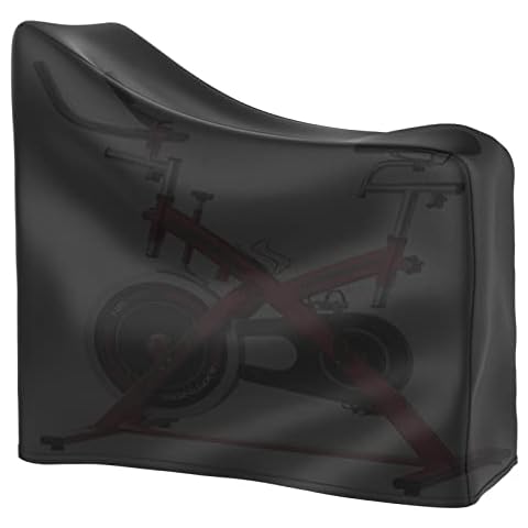 Tonhui Exercise Bike Cover, Heavy Duty Waterproof Oxford Cloth Vertical Protective Cover Cover