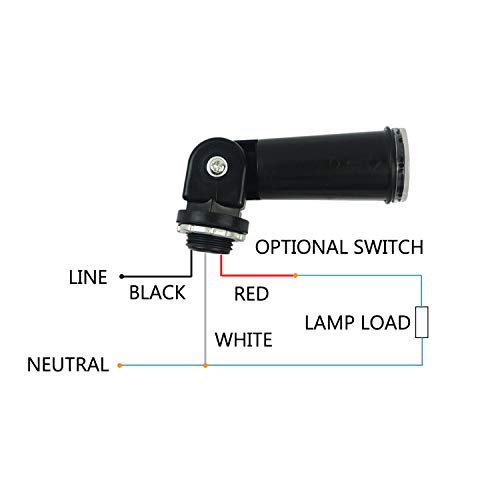Proshopping Ac 120V Outdoor Sensor Photoelectric Switch, Dusk To Dawn Photocell Switch, Hard-Wired Post Eye Light Control With Photocell Light Sensor And Swivel Mount, Mini Auto Switch - For Ourdoor #TOP4