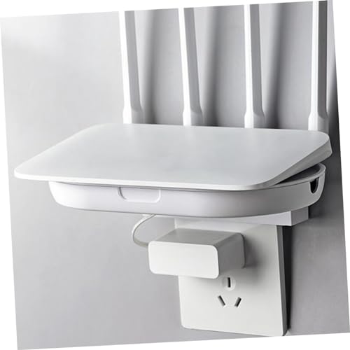 JOINPAYA Steckdosen-Aufbewahrungsregal ABS-Kabel-Organizer-Box Nachttisch-Organizer Wandregal Storage Shelves Lagerregale Abnehmbare Steckdosenablage Wandsteckdosenregal für Schlafzimmer