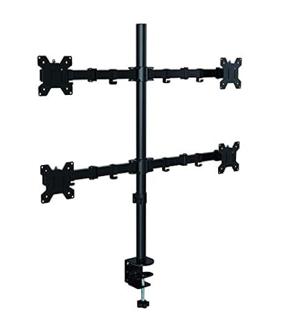 Ultima Cords & Cables Four Arm LCD LED Monitor Desk Stand Mount Fully Adjustable 15-27