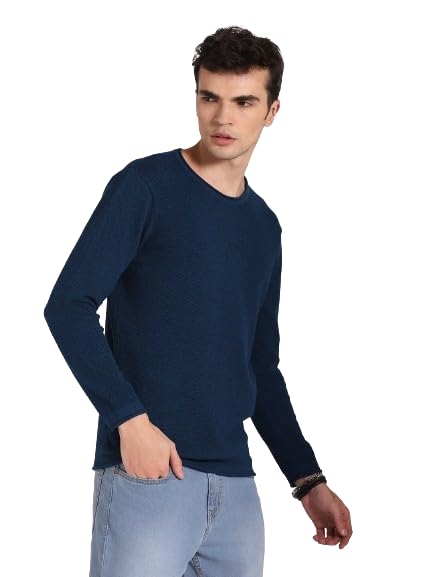 Image of HIGH STAR Men's HSMSWW23106RDNF LY Long Sleeves Regular Fit Sweater