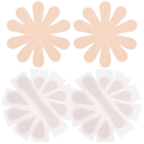 TOBBOMEY 120個 使い捨て木製アイスクリームスプーン 小型で便利な包装付き 持ち運び簡単 デザート用環境配慮型ウッドスプーン