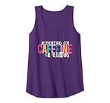 Running On Caffeine And CHaos Funny Coffee Women Men Tank Top