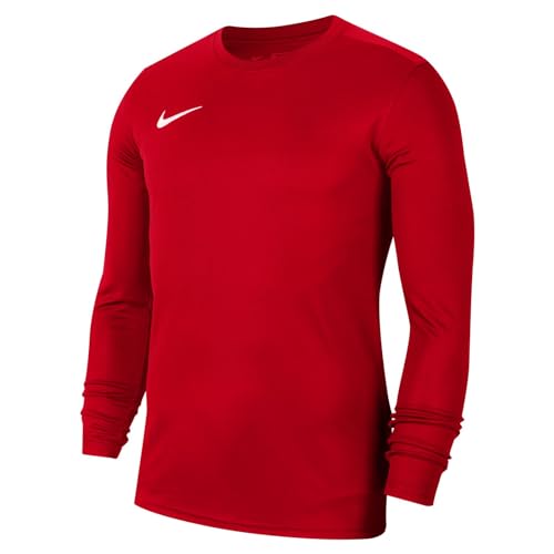 Nike Y Nk Dry Park VII JSY LS, T-Shirt A Manica Lunga Unisex-Bambini e Ragazzi, University Red/White, XS