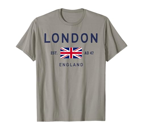 London Est AD 47 England Uk Flag T-Shirt