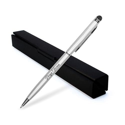 Image of MANAMA Premium Twist-Action Metal Ballpoint Pen | Customized Name Pen With Gift Box | Ideal For Corporate Gifts, Business Professionals & Employees (Blue Ink)