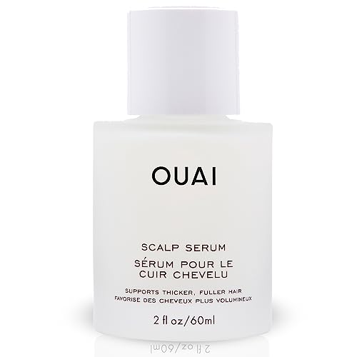 OUAI Scalp Serum - Balancing Hair Serum with Red Clover Extract, Siberian Ginseng and Peptides for Thicker and Fuller-Looking Hair - Paraben, Phthalate and Sulfate Free Scalp Care (2 Fl Oz)