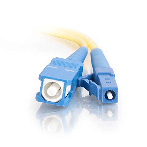 C2G 37108 Os2 Fiber Optic Cable - Lc-Sc 9/125 Simplex Single-Mode Pvc Fiber Cable, Yellow (3.3 Feet, 1 Meter) #TOP3