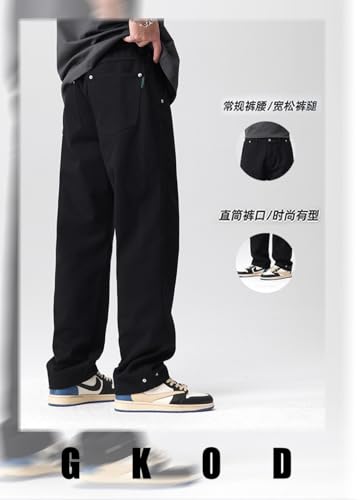 Jeans Pants Trousers Denim Spring and Autumn Loose Men's Stretch Classic Floor4