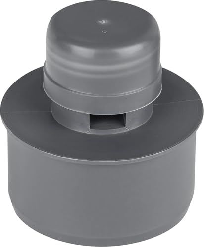 Image of Air Admittance Valve, Soil Vent Waste Pipe, Anti-Syphon, Internal External, Grey, Deformation-Resistant (75mm)