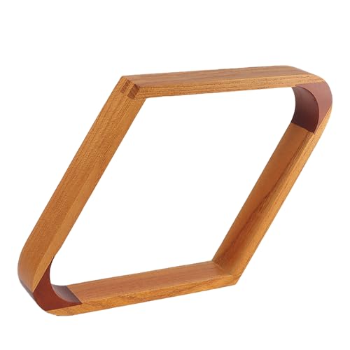 GSE Games & Sports Expert Solid Wood Billiard 8-Ball Triangle / 9-Ball Diamond Pool Ball Racks for 2-1/4" Pool Balls, Pool Table Accessories