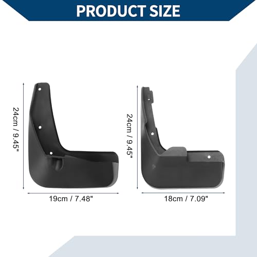 Image of Mud Flaps Splash Guards W /Mount Accessories for Citroen C4L 2013-2019 Front Rear Mud Guards 1 Set