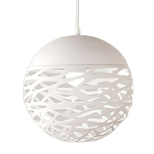 Abat-jour rond creux pour suspension E27, diffusion lumineuse optimale