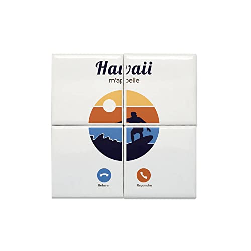 Carreaux céramique décoratif 40x40 cm hawaii style surf soleil et plage pour déco murale tendance
